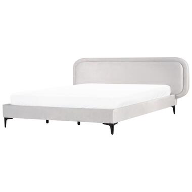 SUZETTE - Tweepersoonsbed - Lichtgrijs - 180 x 200 cm - Polyester
