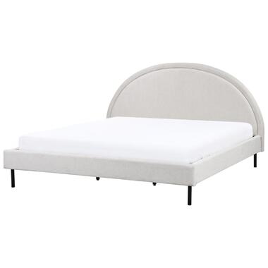 MARGUT - Bed - Lichtgrijs - 180 x 200 cm - Polyester