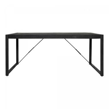 StarFurn - Rechthoekige eettafel Boaz - 160 cm - zwart