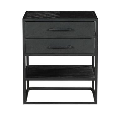 Starfurn - Nachtkastje New York - Zwart - 40x45x53 cm