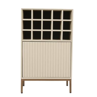 Starfurn - Wijnkast Madison - Beige - 35x55x90 cm