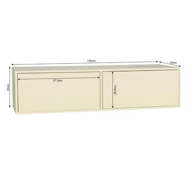 Starfurn - Tv meubel Vision - Beige - 30x120x35 cm