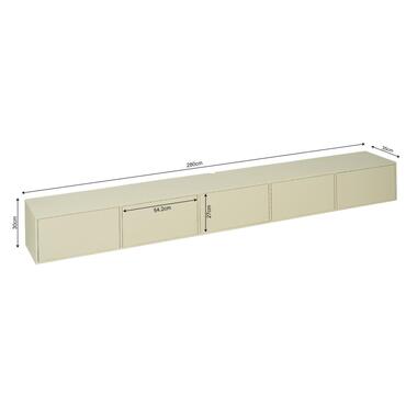 Starfurn - Tv meubel Vision - Beige - 30x280x35 cm