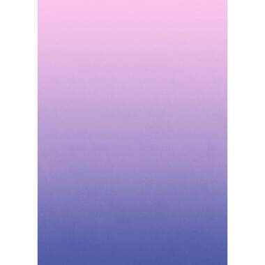 ESTAhome fotobehang dip dye motief blauw en roze - 2 x 2.79 m
