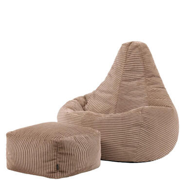 icon Zitzak en Poef Dalton - Corduroy Zitzak - Mokka