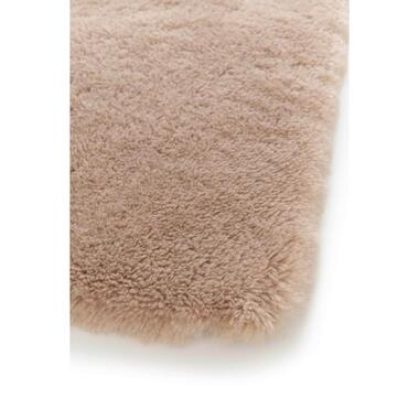 Interieur05 hoogpolig vloerkleed Furr bruin 80 x 140 cm
