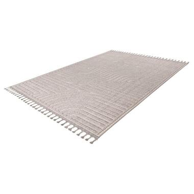 Lalee Luxor Tapijt Japandi stijl - 160x230 cm zilver