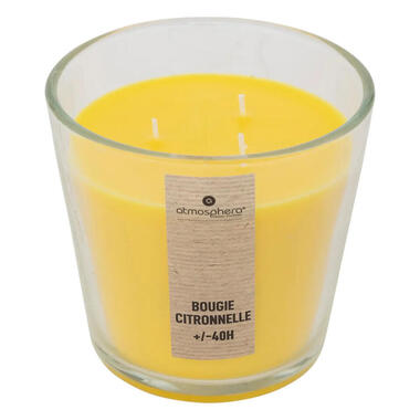 Atmosphera Candles Geurkaars glas - citronella aroma - 40 uur