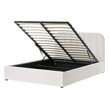 CHALLANS - Bed met opbergruimte - Off-white - 140 x 200 cm - Stof