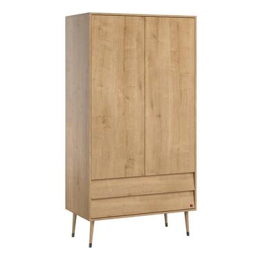 CALICOSY Kast 2 Deuren 2 Laden Bosque 55x100x191 cm