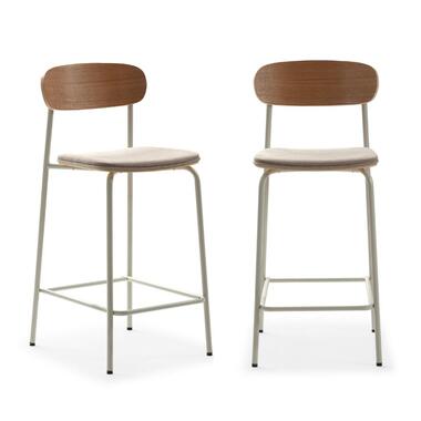 CALICOSY - Set van 2 ADRIANA-krukken - 48x42x66 cm