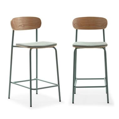 CALICOSY - Set van 2 ADRIANA-krukken - 48x42x66 cm