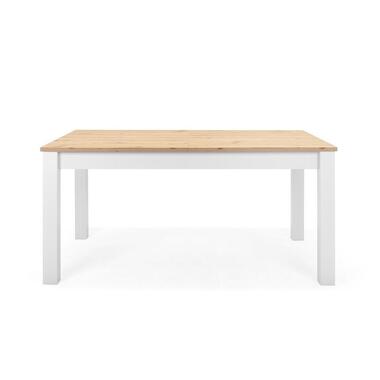 CALICOSY - Uitschuifbare eettafel BERGEN - 90x160x75 cm