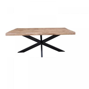 StarFurn - Rechthoekige boomstamtafel Boston - 240 cm - naturel