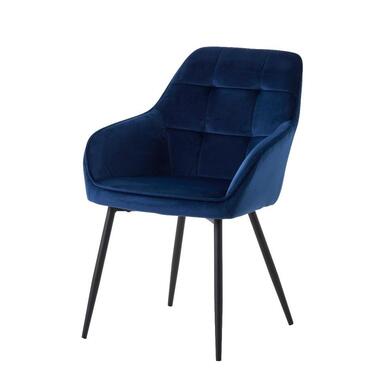 Nordic Home - Angelo armstoel velvet - blauw