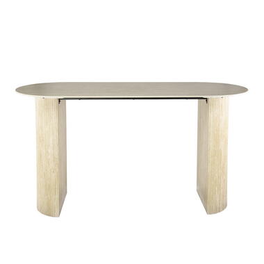 Bartafel Ovaal - Keramiek Travertin - 178x70x92cm - Romano