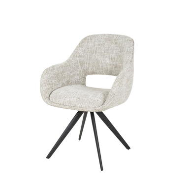 Eetkamerstoel Off-White - Draaibaar - Spring Eagle - Set van 2