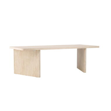 Eettafel Rechthoek - Beige MDF - 240x100x75cm - Skagen