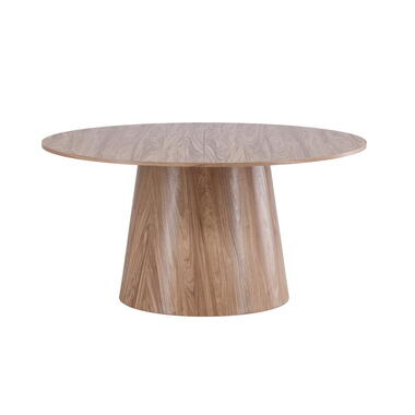 Eettafel Rond - Naturel MDF - 150x150x75cm - Lanzo