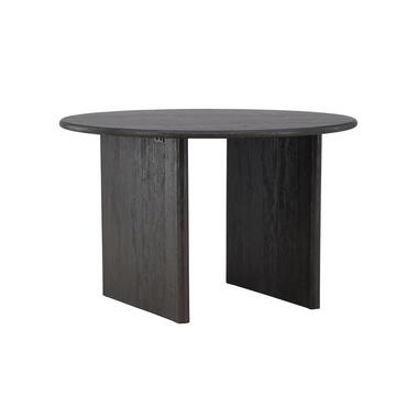Eettafel Rond - Zwart MDF - 120x120x75cm - Björholmen