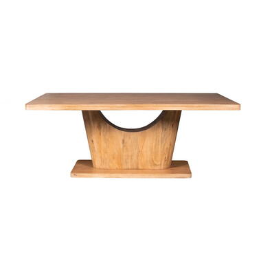 Eettafel Rechthoek Naturel Hout - 200x110x76cm - Voco