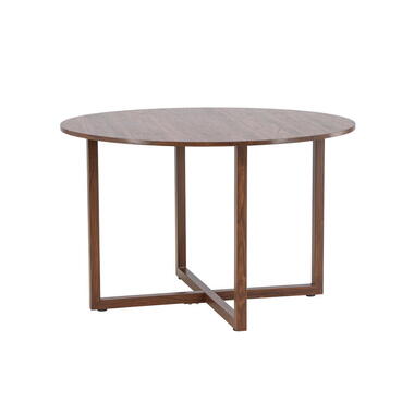 Eettafel Rond - Walnoot MDF - 120x120x75cm - Durango
