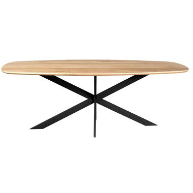 Eettafel Deens Ovaal Naturel Hout - 280x120x76cm - Ferris