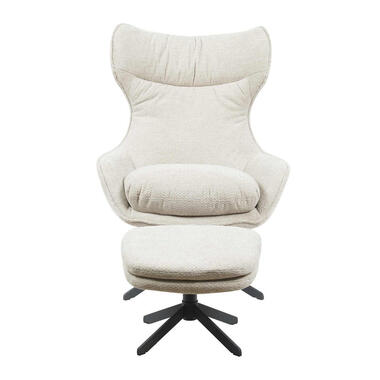 Fauteuil Taupe Stof - Draaibaar - Olivia