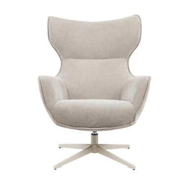Fauteuil Taupe Stof - Draaibaar - Julia