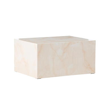 Salontafel Rechthoek - Beige MDF - 80x60x40cm - York