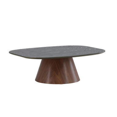 Salontafel Deens Ovaal - Donkergroen MDF - 120x92,5x39cm - Lanzo