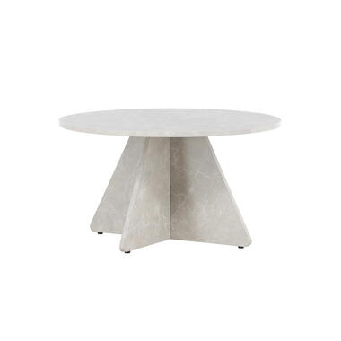 Salontafel Rond - Beige MDF - 80x80x45cm - Bootcut