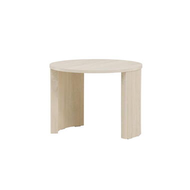 Salontafel Rond - Naturel MDF - 60x60x45cm - Bristol