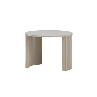 Salontafel Rond - Beige MDF - 60x60x45cm - Bristol