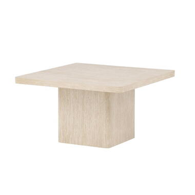 Salontafel Vierkant - Beige MDF - 80x80x46cm - Qvart