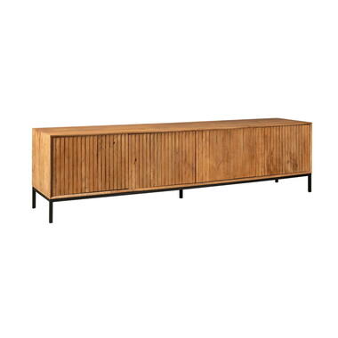 Tv-meubel Naturel Hout - 210x45x55cm - Madison