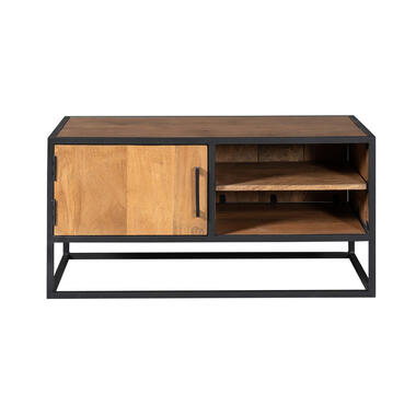 Tv-meubel Naturel Hout/Metaal - 100x45x50cm - Denver