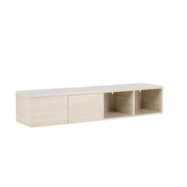 Tv-meubel Whitewash MDF - 180x45x35cm - Nomi