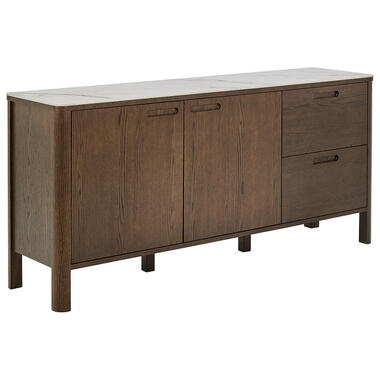 Hioshop Southampton dressoir 2 deuren 2 lades eikenfineer