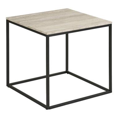 Hioshop Iris salontafel hoektafel travertijn decor beige