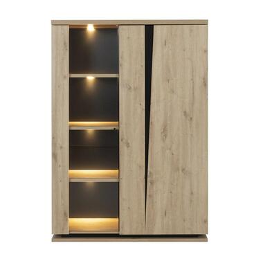 CALICOSY - Servieskast 2 deuren Franse fabricage - Litch hout - 45x120x170 cm