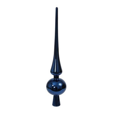 Othmar Decorations Kerstboom piek blauw 28 cm kunststof