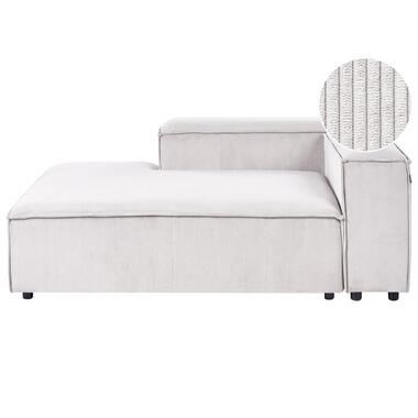 ARDAL - Chaise longue - Off-white - Rechtszijdig - Corduroy