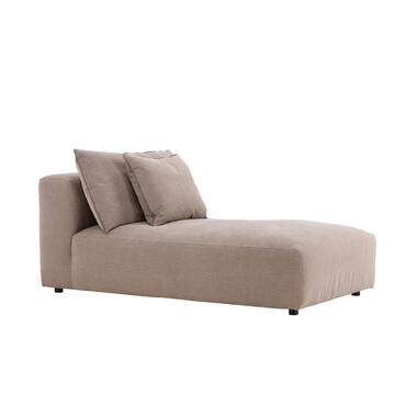 Loungestoel Bruin Katoen 100x169x80cm Malö