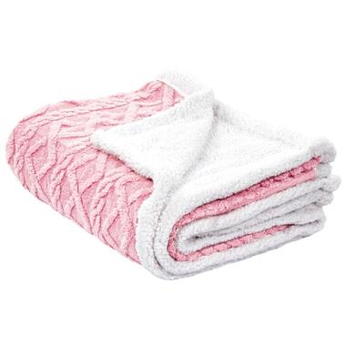 HONEYCOMB - Bedsprei - Roze - 150 x 200 cm - Polyester