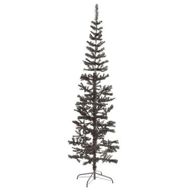 vidaXL - Kunstkerstboom met 435 tips en staal standaard 210 cm - Zwart - PVC