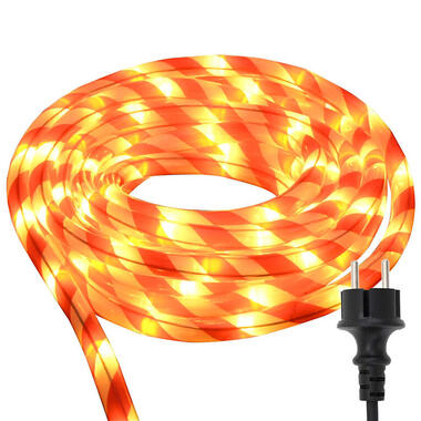 vidaXL - Touwenlicht met 2400 LED 100 m - Wit en rood - PVC