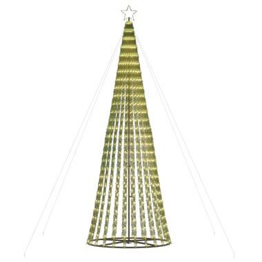 vidaXL - LED-kerstboom met spikes 688 LEDs 100x300 cm - Warmwit - Koper, ijzer