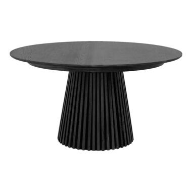 Hioshop Osaka eetkamertafel Ø140cm zwart