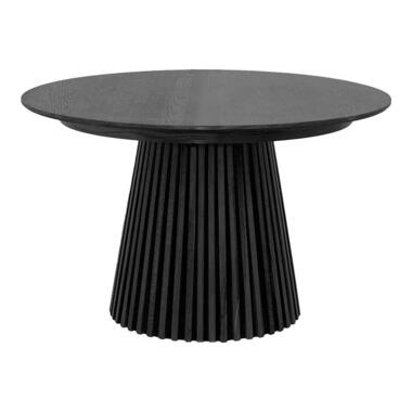 Hioshop Osaka eetkamertafel Ø120cm zwart